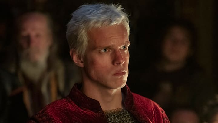 Finn Bennett (Aerion Targaryen) in A Knight of the Seven Kingdoms. 