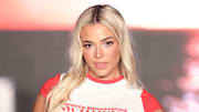 Olivia Dunne on the SI Swimsuit runway at the W South Beach. Swimsuit by Oh Polly x Sports Illustrated Swimsuit.