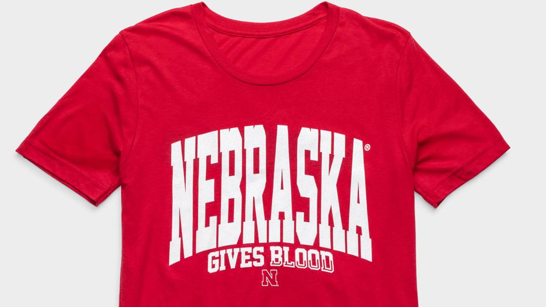 Abbott Big Ten $1 MillionBlood Drive Nebraska T-shirt Abbott Big Ten $1 MillionBlood Drive Nebraska T-shirt