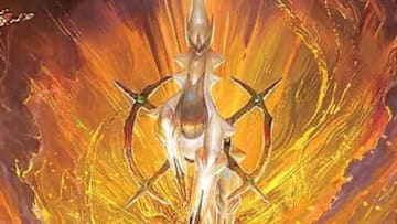 Arceus calling down Judgement in the Pokemon TCG