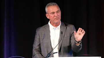 Urban Meyer was the keynote speaker of the 2025 All Sports Association Awards Banquet. Meyer coached 17 seasons as a head coach, and is most well-known for his tenures at both the University of Florida and Ohio State University, where he earned 3 national championship titles (UF: 2008, 2009, OSU: 2014).