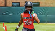 Daylyn Upshaw working out during the summer preparing for his senior season. 