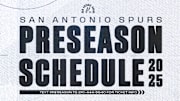 The San Antonio Spurs announced their 2025 NBA preseason slate Monday afternoon.
