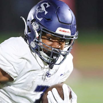 Sierra Canyon running back Jaxsen Stokes ran for three touchdowns as the No. 6 Trailblazers thumped No. 8 Orange Lutheran on Thursday, Sept. 18, 2005 at Orange Coast College.