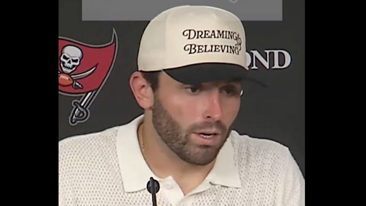 Baker Mayfield was not happy about the Bucs getting off to a slow start once again in Sunday's loss to the Eagles. 