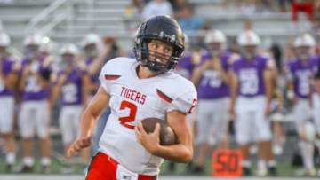 ADM's Hudson Shull runs in for his second touchdown of the night after reversing field during a scrimmage against Johnston on Friday, Aug. 23, 2024.