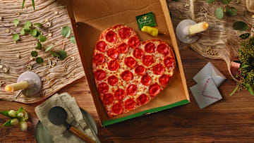 Papa Johns Heart-Shaped Pizza