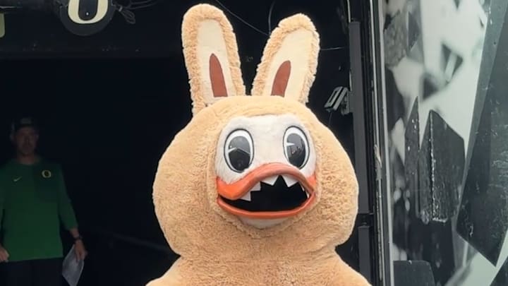 Oregon ducks mascot labubu dan lanning head costume best college mascot autzen stadium eugene oregon oklahoma stadium Oregon ducks mascot labubu dan lanning head costume best college mascot autzen stadium eugene oregon oklahoma stadium