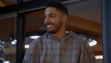 All American -- "Changes" -- Image Number: ALA414fg_0017r.jpg -- Pictured: Michael Evans Behling as Jordan Baker -- Photo: Troy Harvey/The CW -- (C) 2022 The CW Network, LLC. All Rights Reserved.