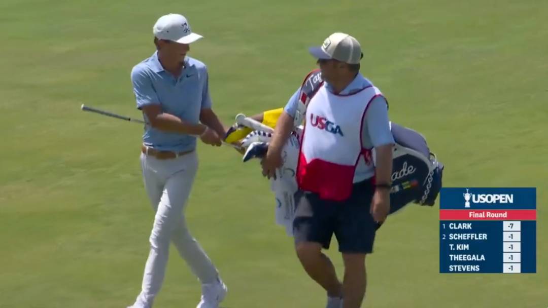Miles Russell found the best way to finish his final round at the 2026 U.S. Open. Miles Russell found the best way to finish his final round at the 2026 U.S. Open.