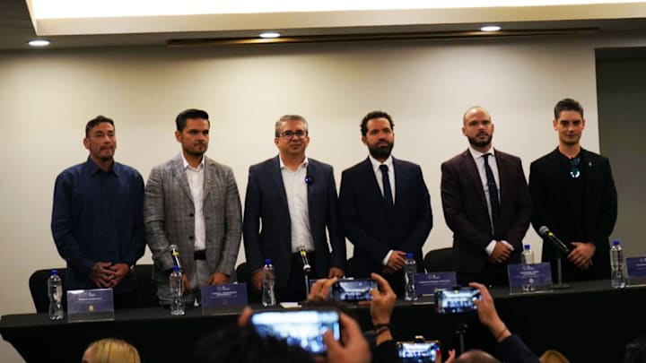 Representantes de los seis equipos de la Liga de Expansión que denunciaron a la FMF ante el TAS.