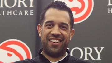 Atlanta Hawks general manager Landry Fields introduces the 2024 rookie draft class.