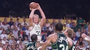 Larry Bird, estrella de los Boston Celtics.