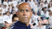 Former Penn State Nittany Lions coach James Franklin stands on the field following the game against the Northwestern Wildcats at Beaver Stadium. 
