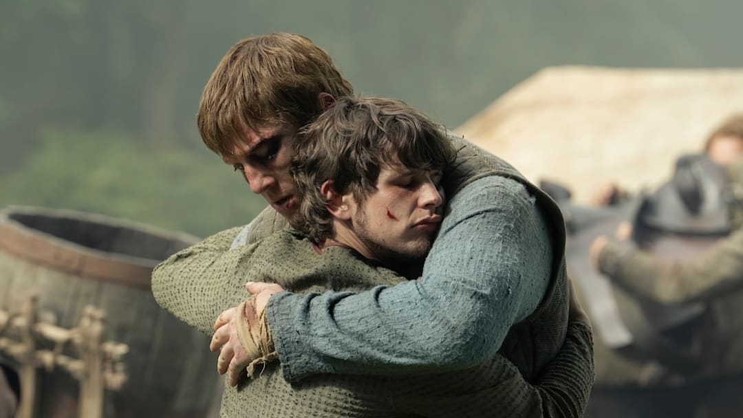 Peter Claffey and Shaun Thomas in A Knight of the Seven Kingdoms. 