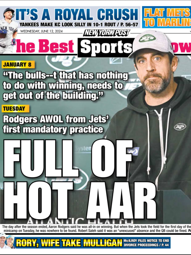 Aaron Rodgers Skipping Mandatory Minicamp Leads to Vintage NYC Tabloid ...
