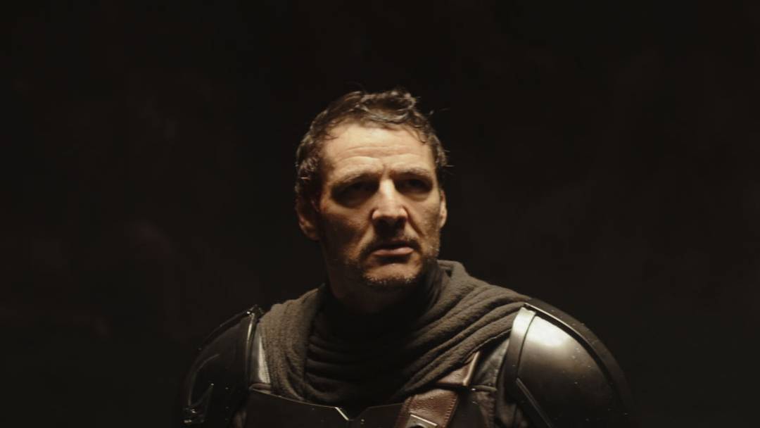 The Mandalorian (Pedro Pascal) in Lucasfilm's THE MANDALORIAN AND GROGU. 