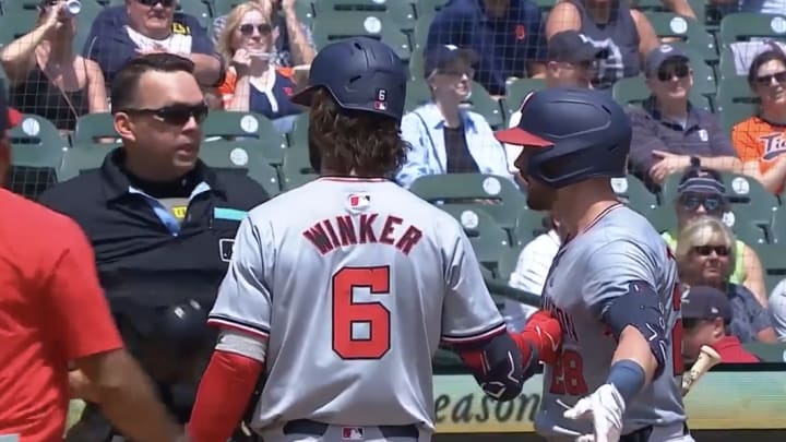 Washington's Lane Thomas couldn't believe he got ejected from Thursday's game after not saying anything to the ump.