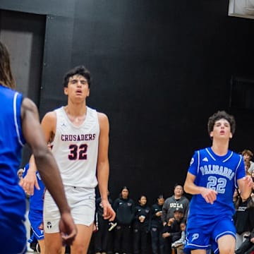 Village Christian's Will Conroy Jr. (far right) is making a name for himself as a freshman.