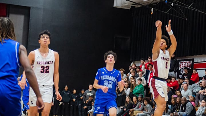 Village Christian's Will Conroy Jr. (far right) is making a name for himself as a freshman. Village Christian's Will Conroy Jr. (far right) is making a name for himself as a freshman.