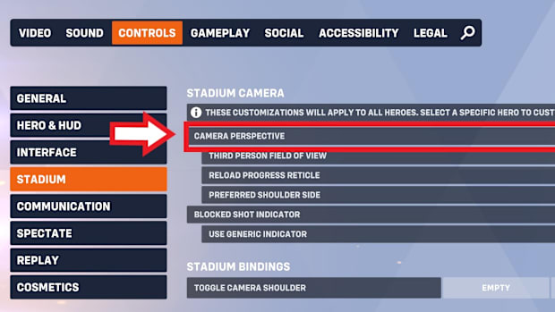Overwatch Stadium Mode POV Toggle