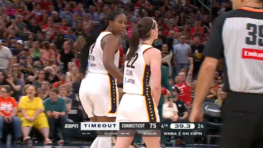 Caitlin Clark suffered another injury in the Fever's win over the Sun. | @ESPN