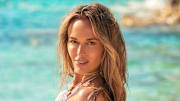 Jena Sims was photographed by Ben Watts in Bermuda. 
