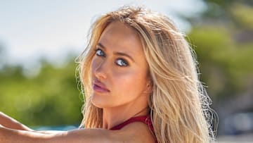 Brittany Mahomes was photographed by Derek Kettela in Belize. 