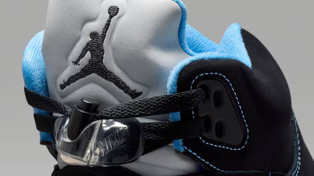 The Air Jordan 5 "Black Carolina" colorway drops on June 20.