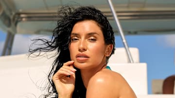 Nicole Williams English was photographed by Yu Tsai in Jamaica. Swimsuit by Anna Kosturova.