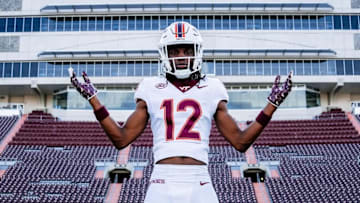 Green Run CB Zaevion Cleveland on his visit to Blacksburg before his commitment.