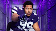 Adrian Bekibele at his official visit to Kansas State.