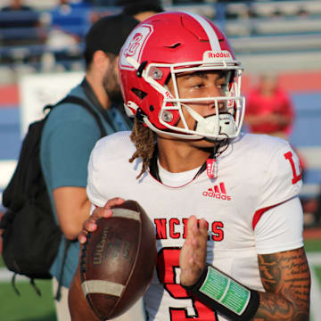 Nebraska QB commit TJ Lateef leads Orange Lutheran against St. Frances Academy (Maryland) on Friday, Sept. 6, 2024.