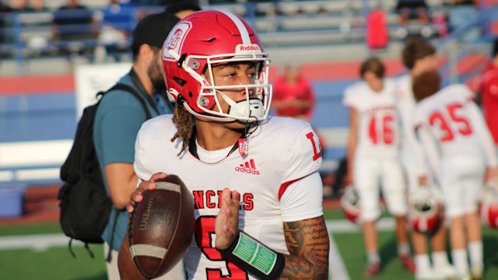 Nebraska QB commit TJ Lateef leads Orange Lutheran against St. Frances Academy (Maryland) on Friday, Sept. 6, 2024.