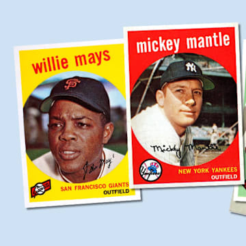 1959 Topps baseball cards and wax wrapper