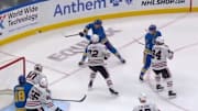 This was an incredible goal by the St. Louis Blues.