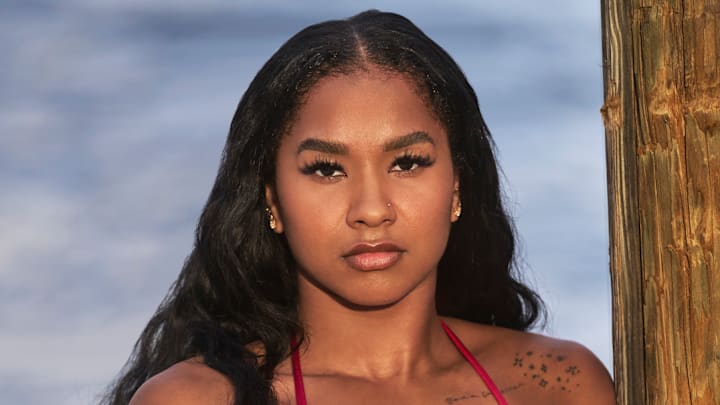 Jordan Chiles was photographed by Ben Horton at The Boca Raton. Swimsuit by FAE. Jordan Chiles was photographed by Ben Horton at The Boca Raton. Swimsuit by FAE.