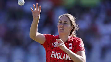 England captain Nat Sciver-Brunt during the T20 World Cup; set to return for the upcoming ODI series against India