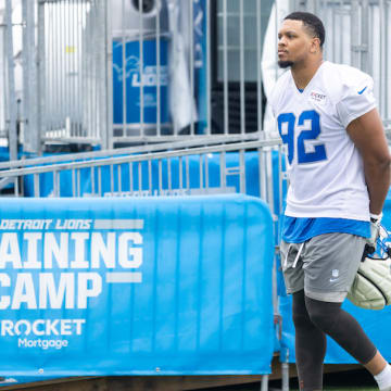 Detroit Lions defensive lineman Marcus Davenport.