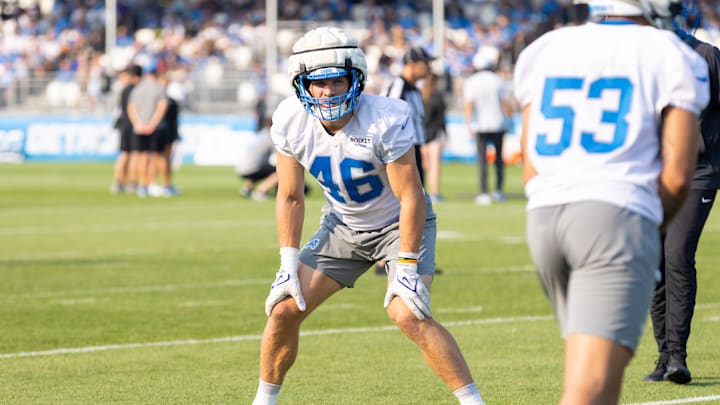 Detroit Lions linebacker Jack Campbell.