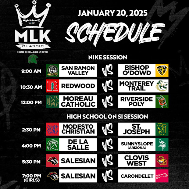 high school boys basketball: De La Salle, Concord, Calif.