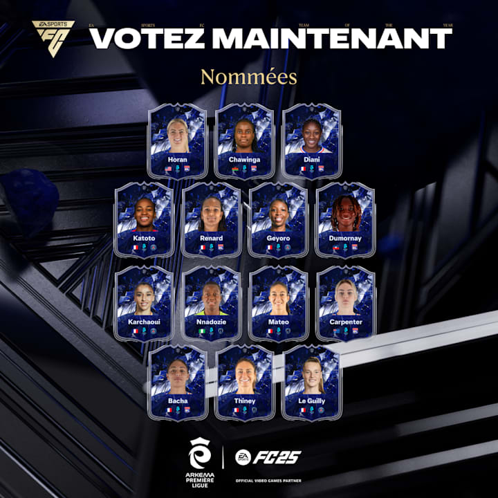 Les nommées d'Arkema Première Ligue 