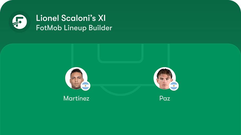 Argentina lineup
