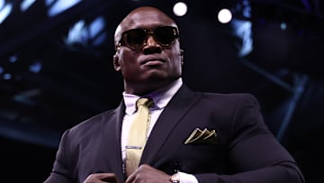 One-half of the AEW World Tag Team Champions, The Hurt Syndicate's Bobby Lashley.