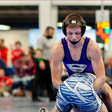 Sid Tildsley takes the mat against his opponent