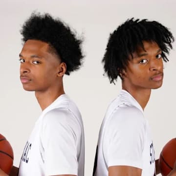 Adonis and Darius Ratliff, 6-foot-11 twin brothers out of Archbishop Stepinac High School, committed to USC men's basketball on Wednesday.