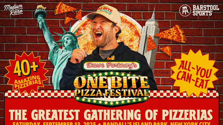 One Bite Pizza Fest Returns to NYC. Image courtesy One Bite Pizza Fest