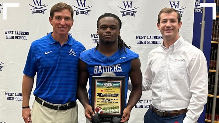 Ty Cummings of West Laurens set a new Georgia high school football single-game rushing record.