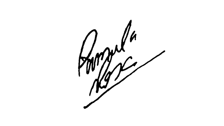Autografo Pamela Rosa