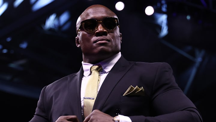 One-half of the AEW World Tag Team Champions, The Hurt Syndicate's Bobby Lashley.
